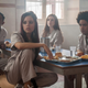 (from left) Allen Maldonado as Big Mac, Jenna Ortega as Camila, Bella Ortiz as Micah, and Jorge Lendeborg Jr. as JP in American Carnage.